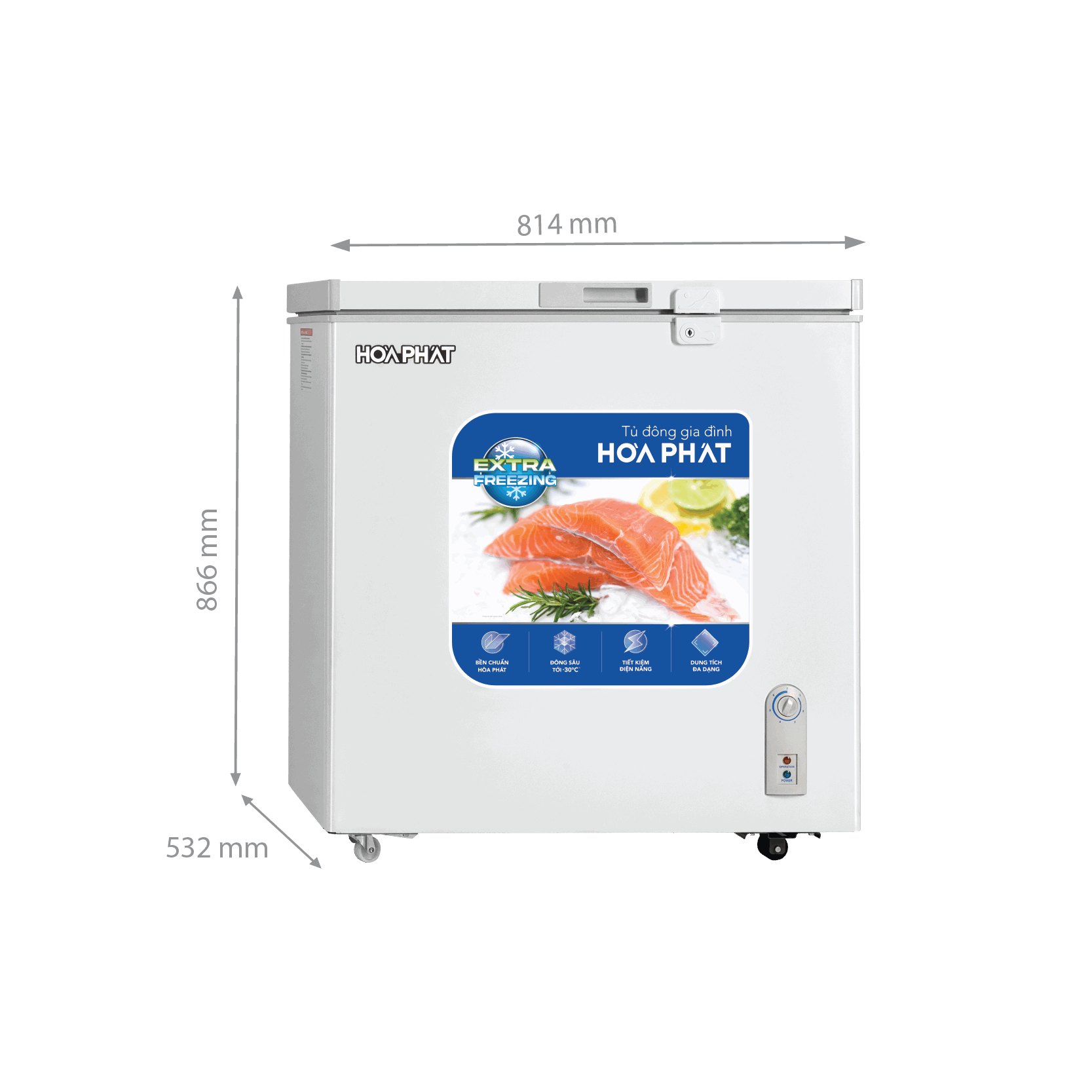 Tủ bảo quản 1 ngăn Hòa Phát 162L HPF-AD6162